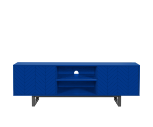 Camden Blue Herringbone TV galds 